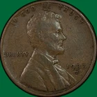 1933-D Lincoln Wheat Cent Very Fine VF Coin, Scratch #34247