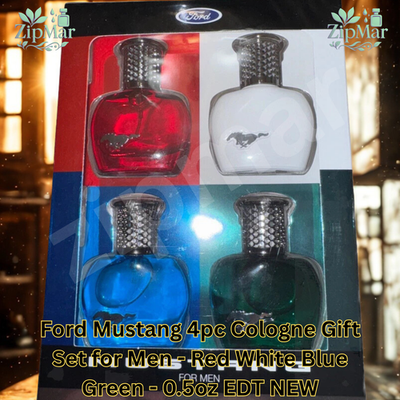 Men's Gift Fragrance Mustang By Ford Eau De Toilette Spray 4x0.5fl