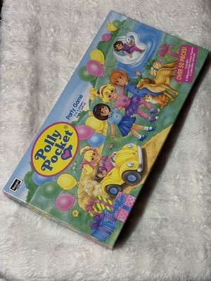 Vintage 1994 Polly Pocket Party Game 99% Complete Board Game Rose Art 90s