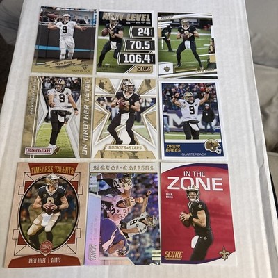 Lot (39) DREW BREES Misc Saints Inserts Premium Football Cards (e8)