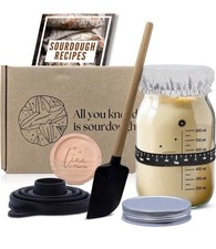34 Oz Sourdough Starter Jar Sourdough Bread Starter Kit  Wide Mouth Sour Dough