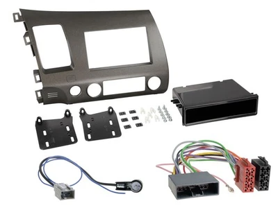 Radioeinbauset Doppel DIN Autoradio für Honda Civic Hybrid FD3 06-10 anthrazit - Bild 1 von 4
