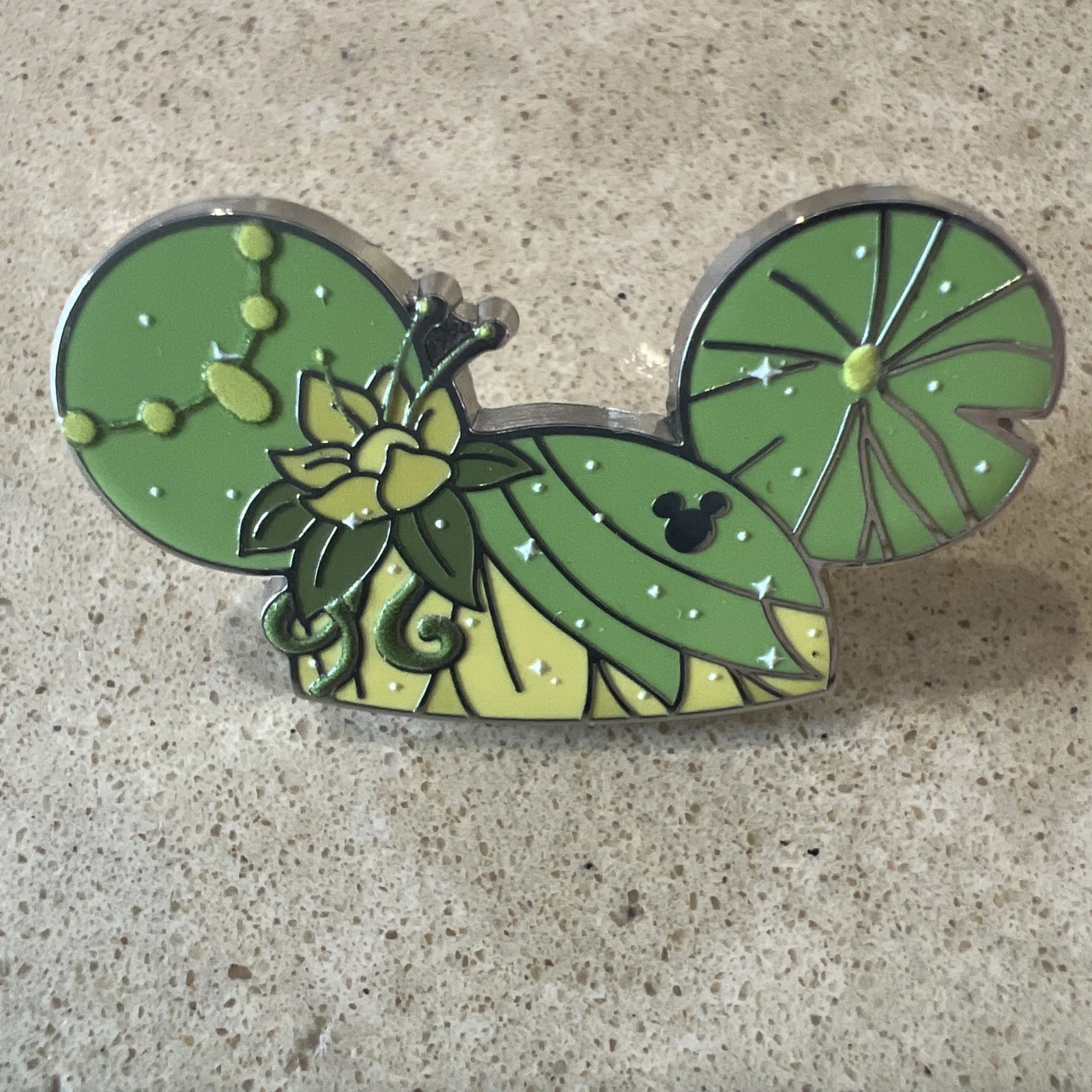 2025 WDW Disney Tiana Ear Hat Hidden Mickey Pin Wave B Trading Pin