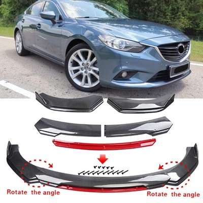 Carbon Fiber Style Car Front Bumper Chin Lip Spoiler Splitter For Mazda 6 14-18