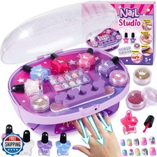 Golray Kids Nail Polish Set for Girls, All-in-One Nail Art Kit -