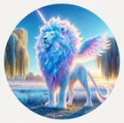 Hayleybug 1 oz Aurora LionHeart silver Round w/ COA mintage 15