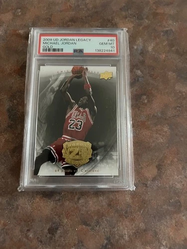 Michael Jordan PSA 10 2009 UD Legacy Gold Basketball Card