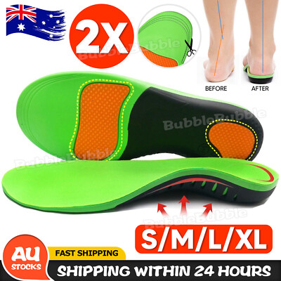 Orthotic Insoles Arch Support Flat Foot High Plantar Feet Fasciitis