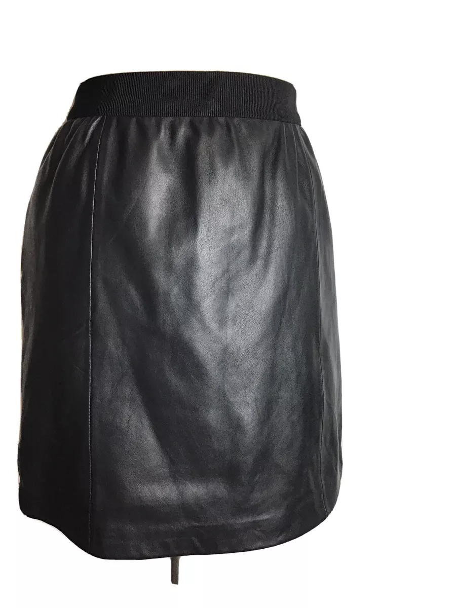 Loft top leather skirt