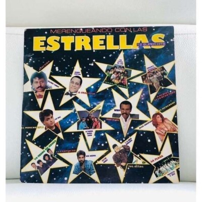 LP Merengueando Con Las Estrellas 12 Hit Vinyl Record