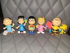 Peanuts Gang Character Figures Lot Charlie Brown Linus Lucy Pigpen Marcie Toys 6
