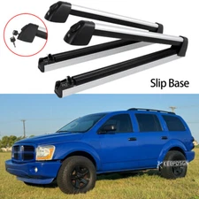Aluminum Ski Snowboard Top Roof Rack Carriers Cross Bars Lock For Dodge Durango
