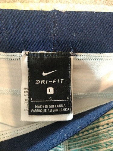 Nike Dri Fit Blue Green Running Athletic Yoga Capri Legging Pants. Large - Picture 6 of 8