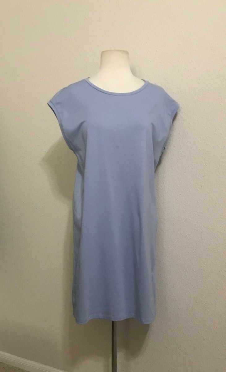 knee length blue flowy dress PRETTYGARDEN Summer Dress for Women Casual Short Sleeve Bow Tie V Neck