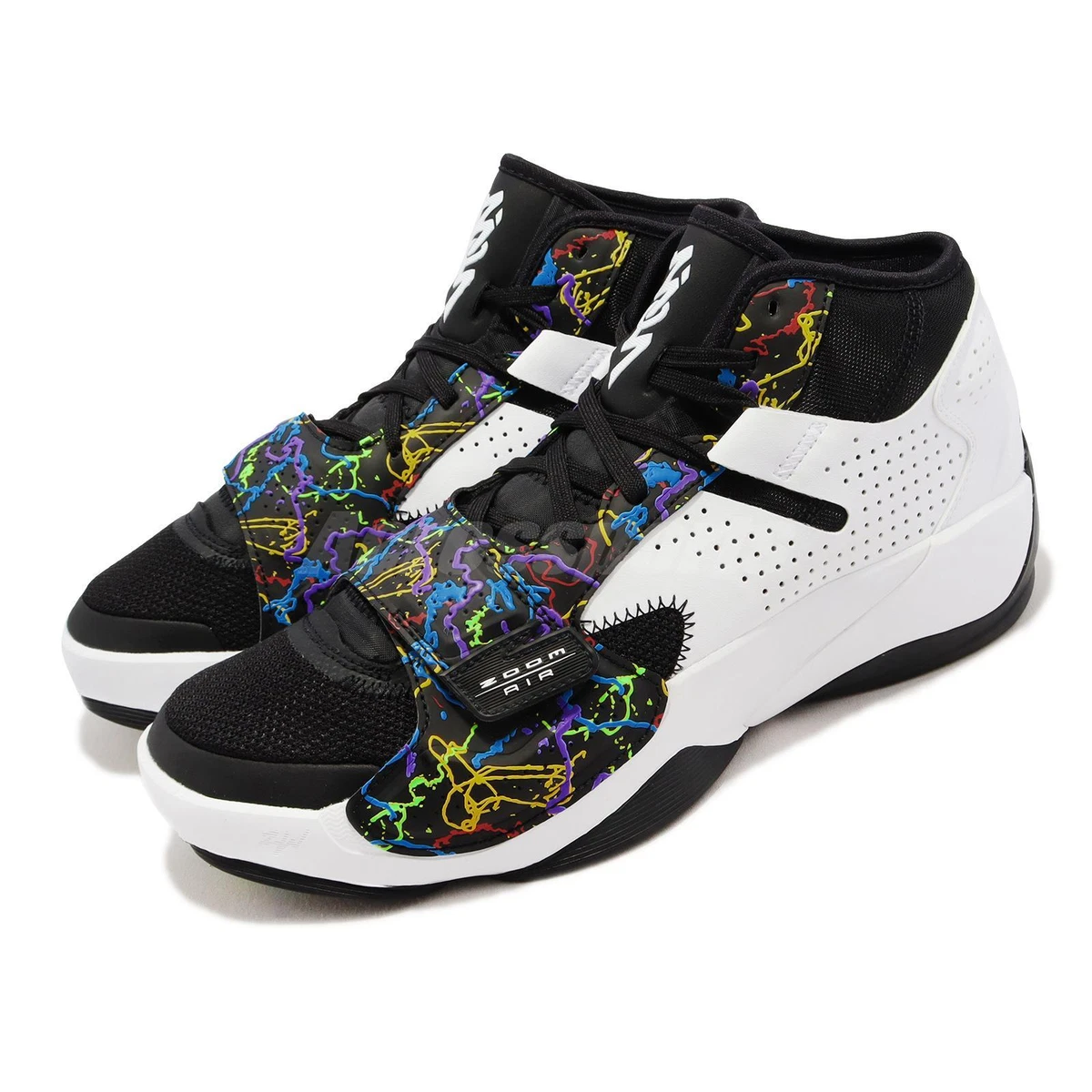 Nike Jordan Zion 2 PF Multi Black White Men Basketball Shoes Sneakers DO9068-003