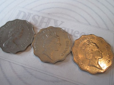 SET 3 COINS $2 denomination! Vintage HONG KONG coins currency 1975 88 89   IS205