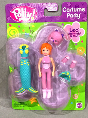 Mattel Polly Pocket Fashion Polly COSTUME PARTY Lea Mermaid Cat