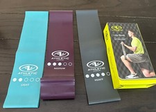 Athletic Works Loop Bands 3 Resistance Strengths: Light Medium and Heavy  New