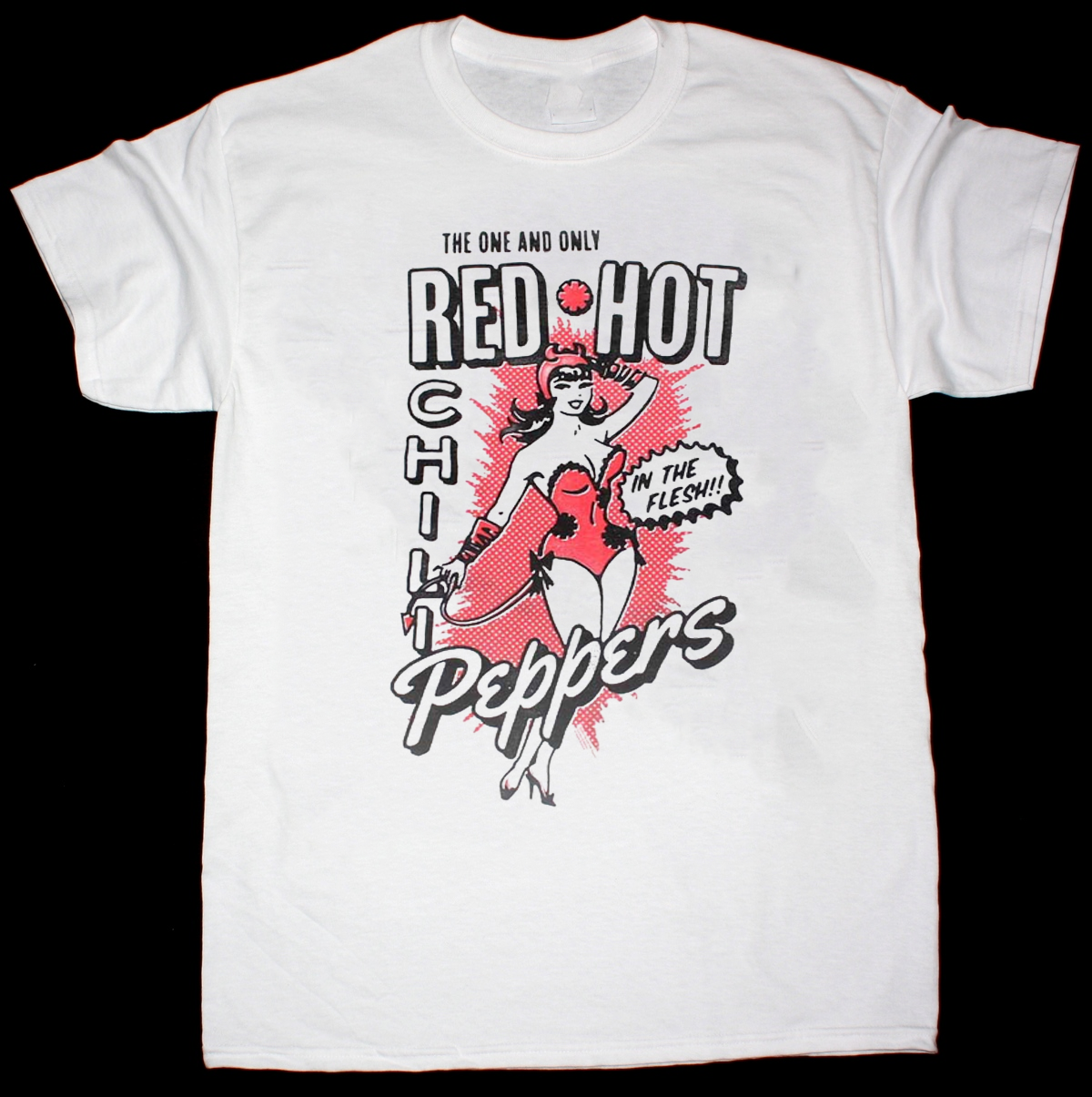 Popular Red Hot Chili Peppers Band Cotton White All Size Unisex T-Shirt