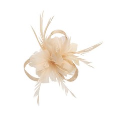 Flower Hair Clip Feathers Small Fascinator Mini Top Hat Wedding Royal Ascot Race