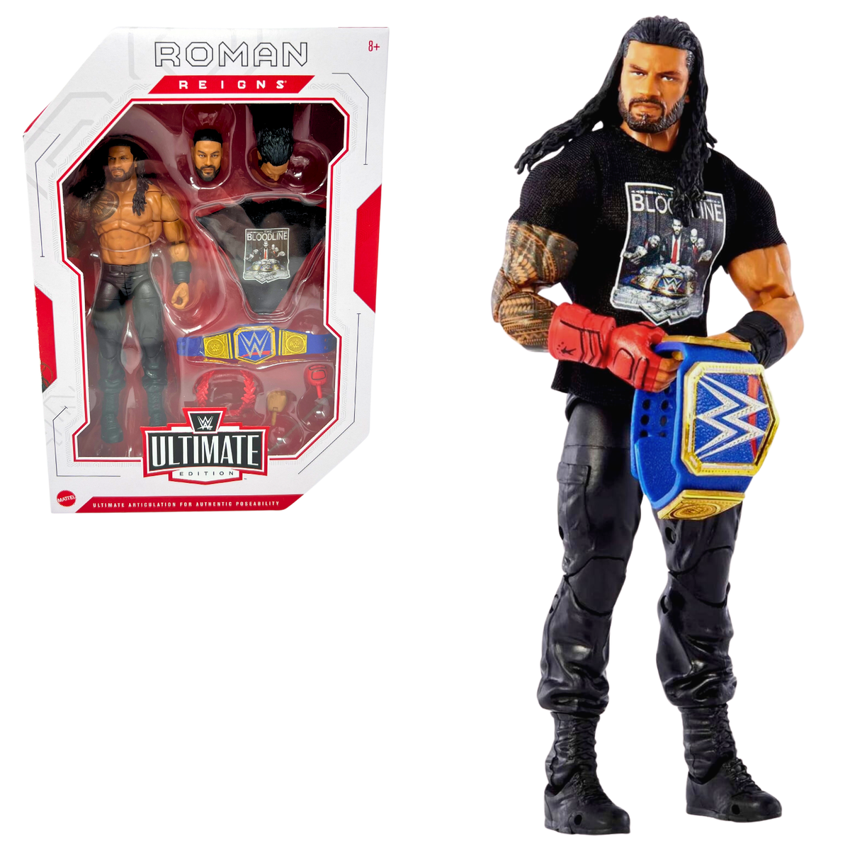 スポーツ WWE Mattel Elite Ultimate Roman Reigns Amazon.com: Mattel WWE Ultimate Edition Action Figure