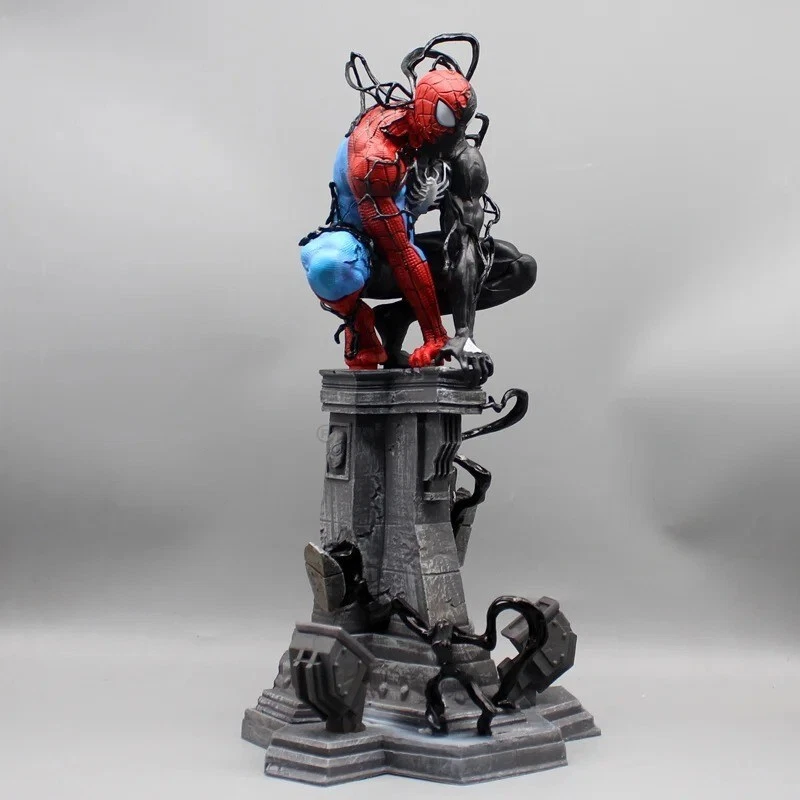 Grande Statue Figurine Spiderman Venom 40 cm Collection Cadeau Comics - Imagen 4 de 4