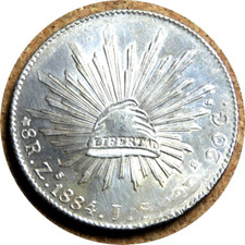Elfe Mexiko 8 Reales 1884 ZsJS