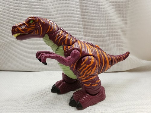 2006 Imaginext Raider Allosaurus Walking Roaring Dinosaur T Rex 8" X 13" TESTED - Picture 2 of 6