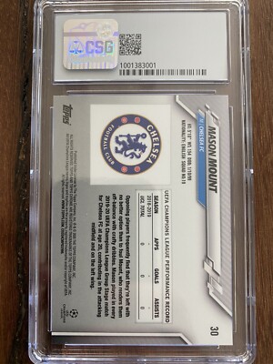 2019-20 Topps Chrome UEFA CL #30 Mason Mount RC Speckle Refractor