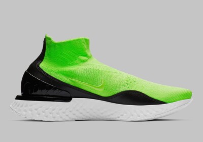 Nike Rise React Flyknit Men s SZ.12  Lime Blast  Running Shoes AV5554-330 New 