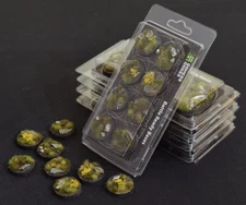 Gamers Grass Battle Ready Bases: Highland Round 32mm (x8) New Free Shipping USA