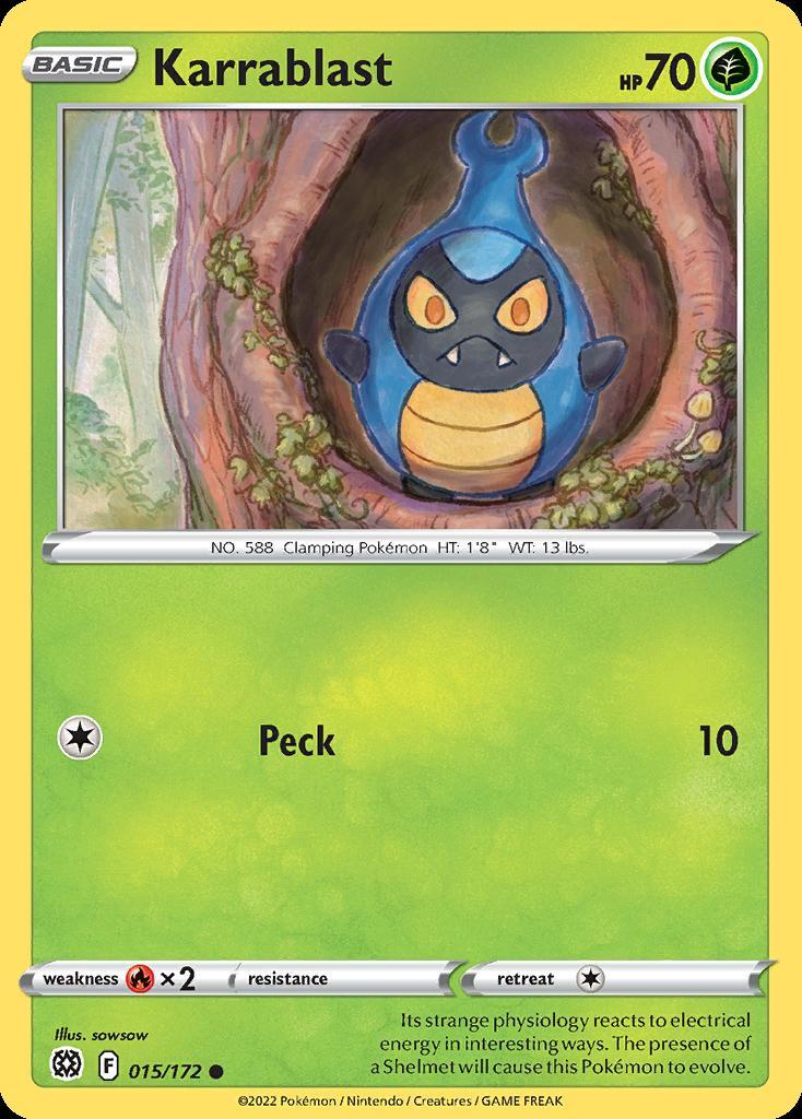 Pokemon Karrablast (15/186) Brilliant Stars LP