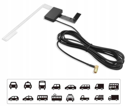 DAB Scheibenantenne aktiv SMB Verstärker Antenne Auto für VW Audi Seat Ford MB