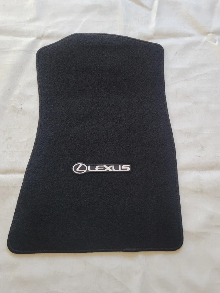 Alfombrillas alfombrillas delanteras traseras negras para 06-11 Lexus GS300 GS350 con emblema L Foto 3 de 4