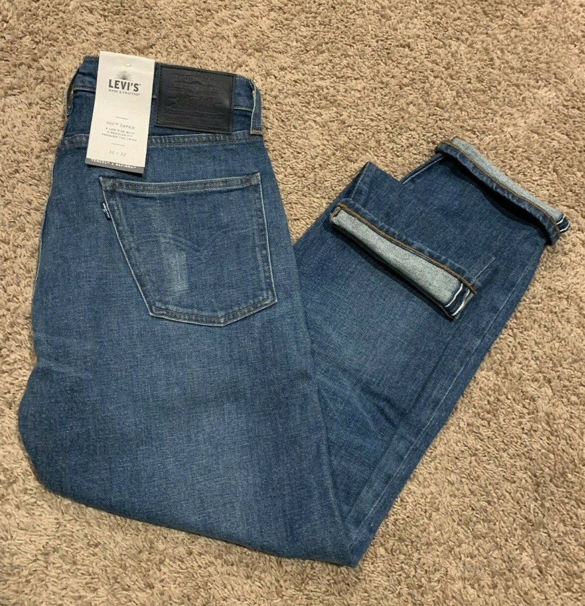 Levi's Made & Crafted 502 Regular Taper Selvedge Jean 31X32