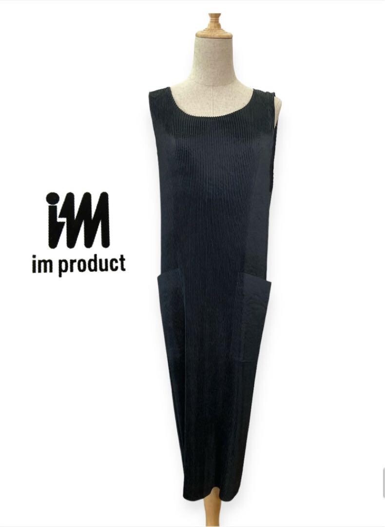 ISSEI MIYAKE エプロン ISSEY MIYAKE im product Pleats Apron dress one piece color black