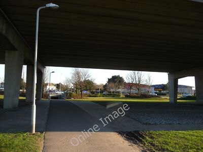 Photo 6x4 Poole : Fleets Corner - Roundabout & Road Bridge Poole/SZ0191  c2010