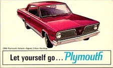 1966 Plymouth Valiant - Signet, very cool, original dealer postcard