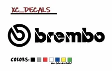 Brembo Brakes (x2) PAIR Vinyl Decal Sticker Graphics Logo Calipers JDM PAIR