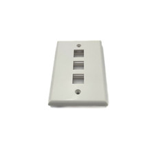 Wall Plate E201216 Communication Circuit Accessory Keystone Triple Blank