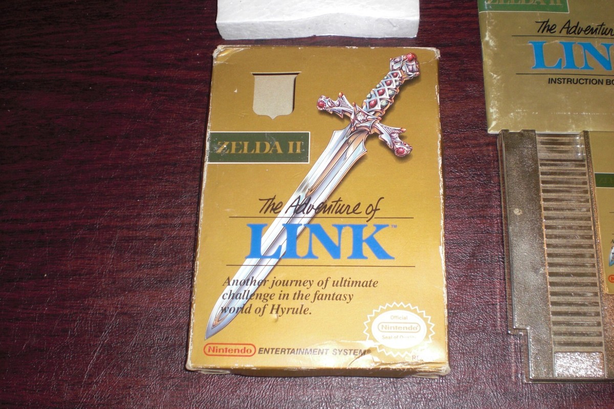 Zelda II: The Adventure of Link COMPLETE In Box Manual Nintendo