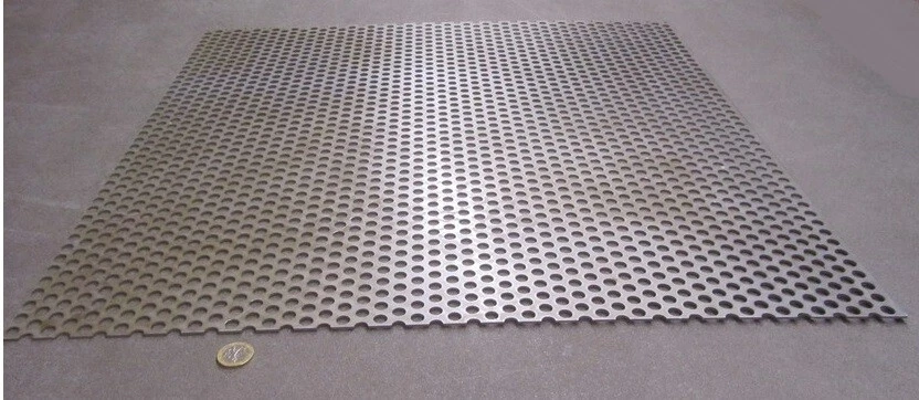 Hoja de acero escalonada perforada de 0,075" de espesor x 24" x 24", diámetro de agujero de 0,375" Foto 4 de 4