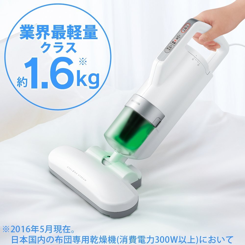IRIS OHYAMA Super Suction Futon Vacuum Cleaner White IC-FAC2