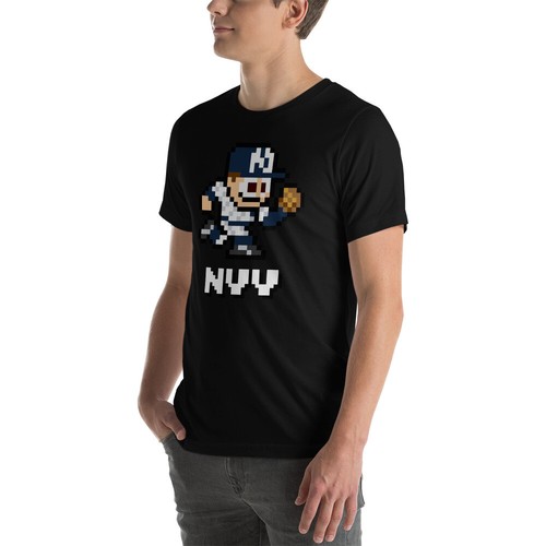 Camiseta deportiva del equipo de béisbol de los Yankees de Nueva York Nintendo retro NES - Imagen 6 de 13