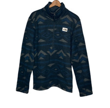 The North Face Men's Medium M Gordon Lyons 1/4 Zip Fleece Aztec Novelty Sweater