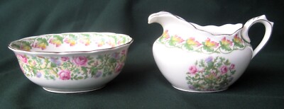 Vintage Bone China Royal Albert Loyalty Zuckerdose Milchkännchen Milchkännchen Teeservice #37