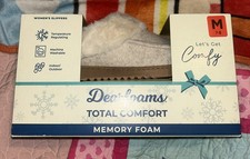Dearfoams Ladies Total Comfort Clog Slipper Oatmeal Heather Size MEDIUM 7-8 NIB