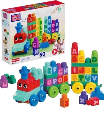 MEGA BLOKS First Builders Kleinkind Bausteine Spielzeug Set, ABC Lernzug