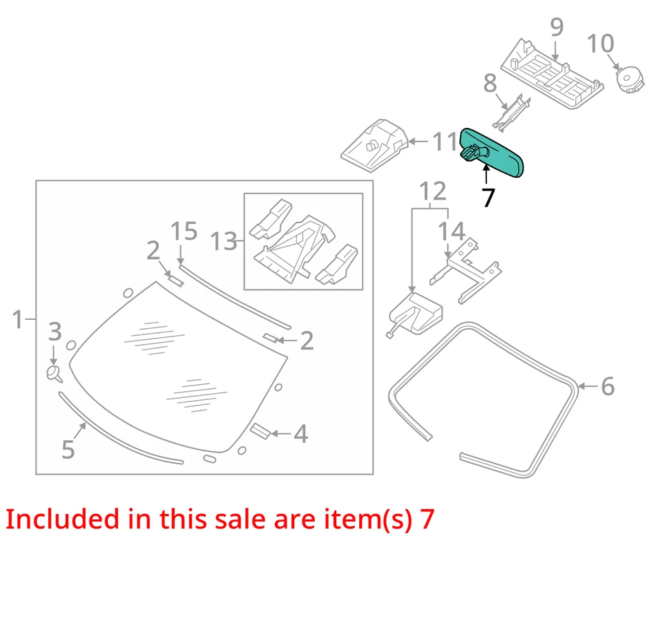 Rear View Mirror Without Automatic Dimming Fits 09-18 370Z 3054430 Foto 3 de 4