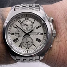 Vintage Seiko Chronograph ALARM  Steel Sports Watch Ref 7T62-0KR0 Quartz SEE PIC